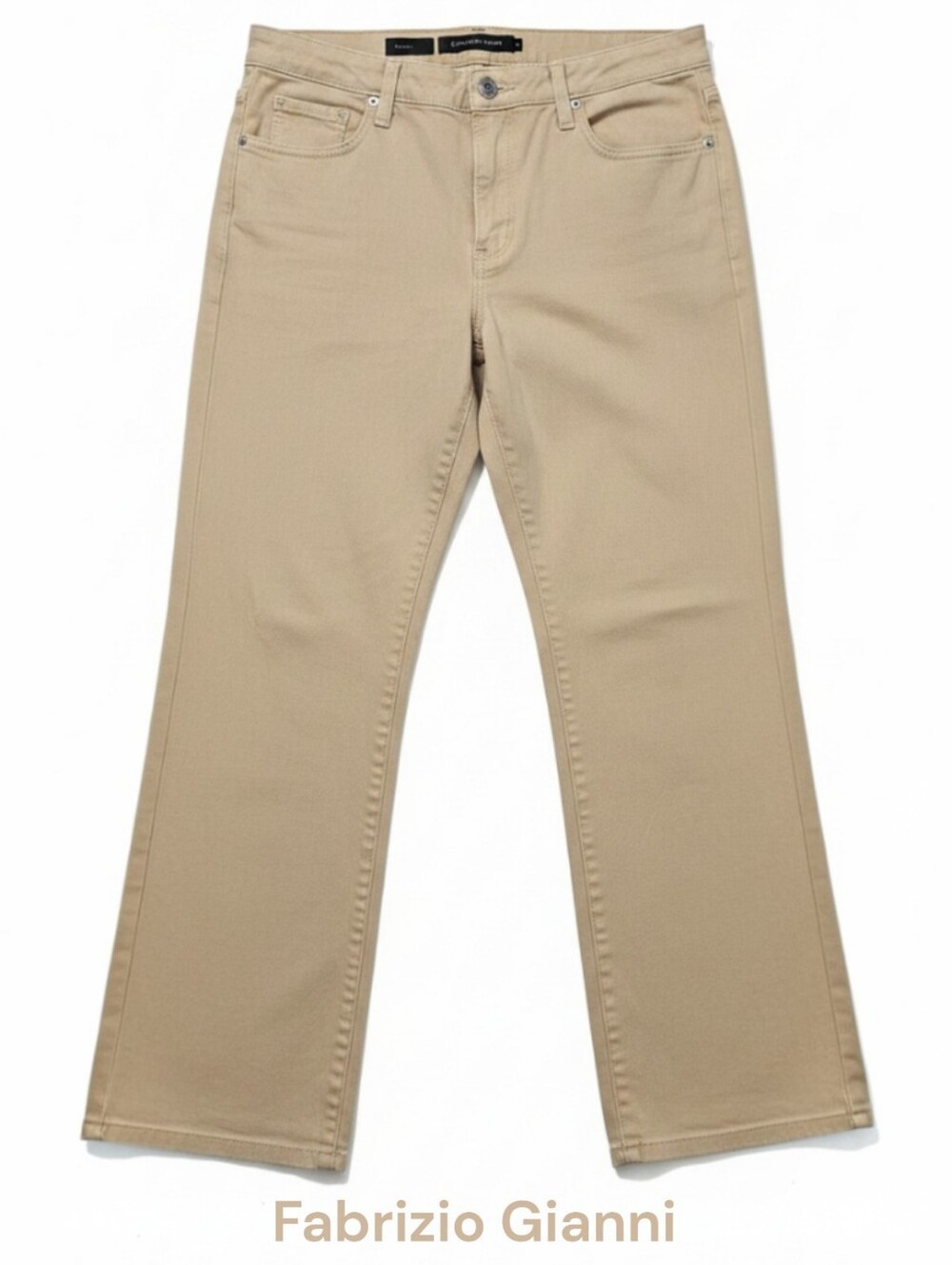 Fabrizio Gianni Almond Khaki Premium Straight Leg Jeans Size 12 Made in USA